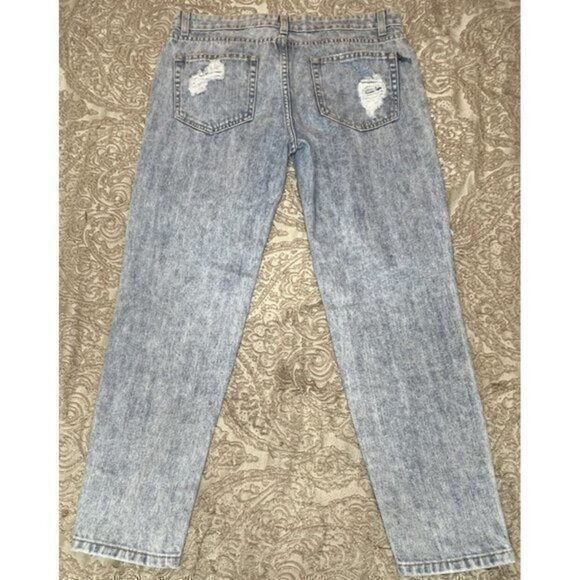 Car Mar Womens 28 Distressed Acid Wash Ankle Jeans 27 in Inseam - Picture 5 of 5